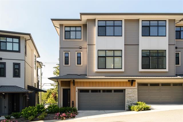 Modern townhouse exterior