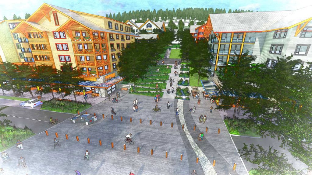 Proposed vision image for Burke Mountain Village